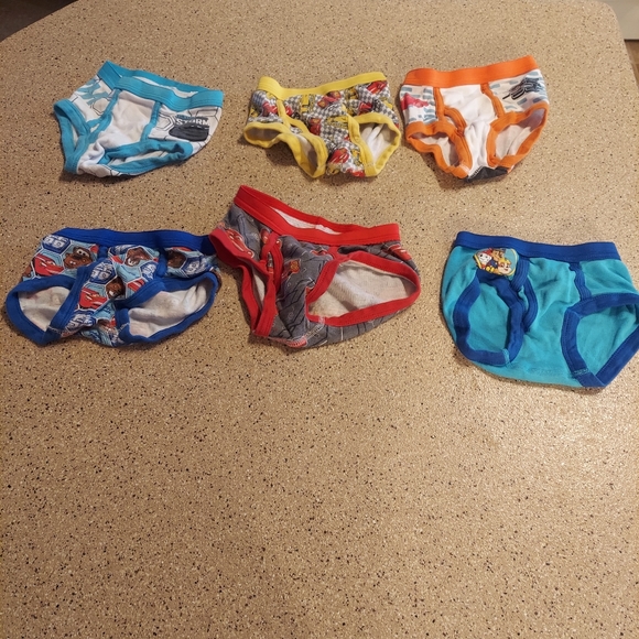 Cars 4T underwear undies boys Paw Patrol bundle Fun Charcters - Picture 1 of 8